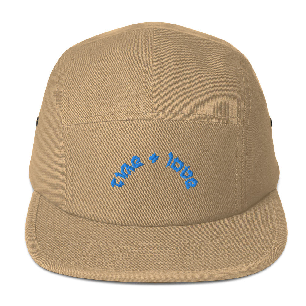 T + L Embroidered Five Panel Cap